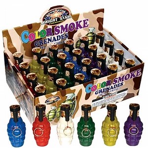 Smoke Grenades - 6 Pack Assorted Color