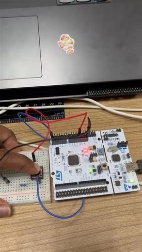 Pushbutton connection using pull up resistor