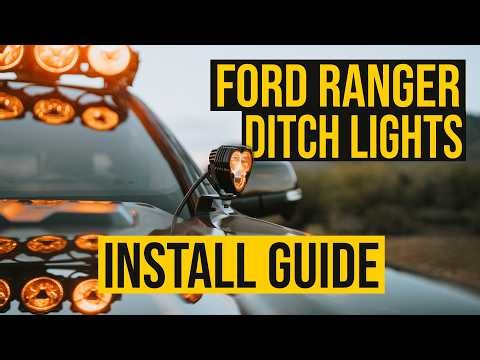 Best Ditch Light Setup for 5th Gen Ford Ranger? KC Bracket Install + Overview