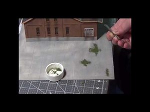 HO scale concrete parking lots part 2