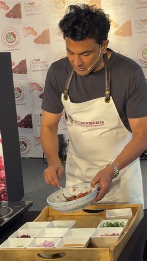 Chef Vikas Khanna Attends U.S. Cranberries Global Brand Ambassador Announcement | Reels