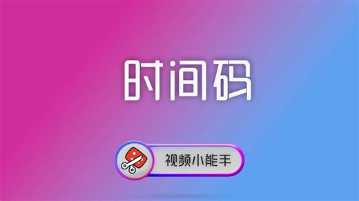 使用视频小能手给视频添加时间码