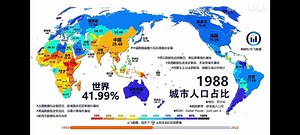世界城镇化地图可视化