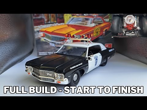 Building the 1970 Chevrolet Impala Police Cruiser: 1/25 Scale Model Kit from AMT