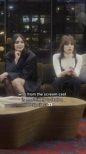 Who from the Scream cast is most likely to leak a spoiler? 👀 #screammovie #scream6 #jennaortega #melissabarrera #mtvmovies #masongooding #haydenpanettiere
