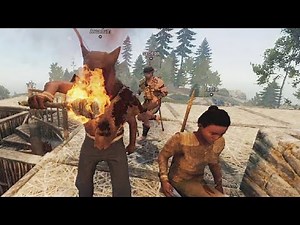 Infiltrating a cult and stealing their loot - xQc Rust Episode 1