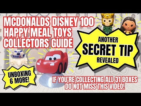 MCDONALD'S DISNEY 100 TOYS! MCDONALD'S HAPPY MEAL SECRET REVEALED! UNBOXING! NOV 2023!