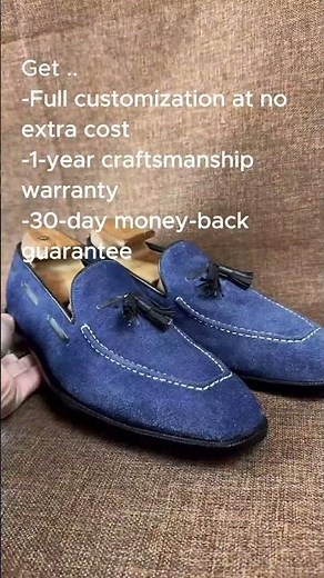 Handcrafted Men's Blue Suede Moccasin Loafers for smart-casual looks