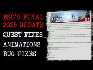ESO's FINAL 2025 Patch! Update 48 Fixes You Need to Know