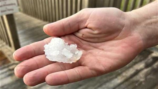 Photos, videos show large hail falling across Alabama amid severe storms