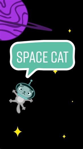 Space Cat Meme Animation
