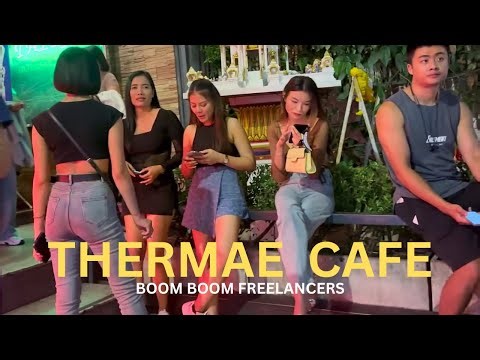 Bangkok Best Boom Boom Freelancers Spot 2025! Thermae Cafe.