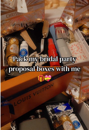 Here’s everything I packed in my bridal party proposal boxes! I hosted my dinner back in November and realized I never shared a video about it. So I have a total of 6 bridal party members, 4 of which are bridesmaids and 2 are actually bridesman so I had to diversify my gift items a little between the two. For the girls, I wanted to be intentional in what I got them. I mainly wanted them to feel pampered so I tried to get an item from skincare, haircare, and body care. And ofc I had to add specia