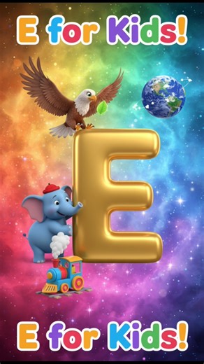 E is for Elephant 🐘 | Fun ABC Learning for Kids #shorts #abc #usa