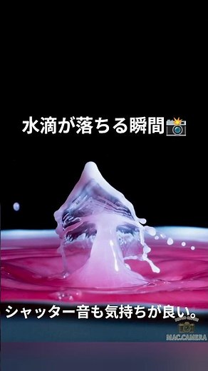 水滴って、形が可愛い📸 #macrophotography #癒し動画 #sonyalpha #macrophoto #waterdrop #写真の撮り方