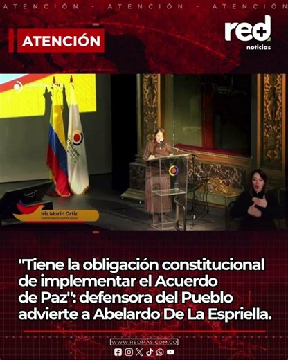 Ombudsman warns Abelardo De La Espriella