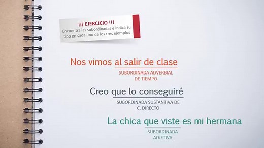 Oraciones Subordinadas