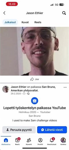 JayStation's FaceBook account (Jason Ethier) (ImJayStation FaceBook account)