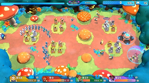 父子本地4人《哔哔砰砰大作战》Bish Bash Bots 新式合作塔防+平台跳跃_哔哩哔哩bilibili