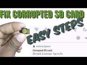How to fix a corrupted memory card or sd card