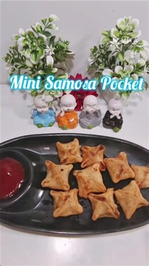 Mini Samosa Pocket Recipe 😊😋#shortvideo #cooking #samosa #tastyfood #ytshorts