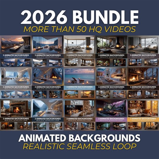 Animated Backgrounds Bundle 2026, All Current   Future Live Wallpapers, Twitch, Zoom, Vtuber, Video & Static Wallpapers for Streaming MP4 - Etsy