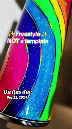 Incredible Success of a Simple Neon Glitter Tumbler