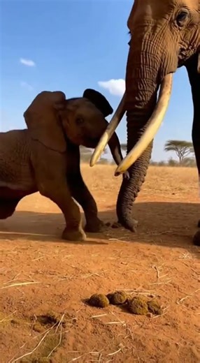 Baby Elephant Charges… The Bird Explosion Stops Him Cold