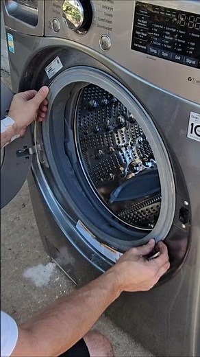 Install Washer Boot Seal Ring. LG Front Load Washer. Install Trick.