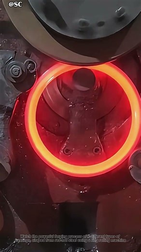 Forging 8 Types of Bearings with Ring Rolling Machine 🔥 Extremely Satisfying