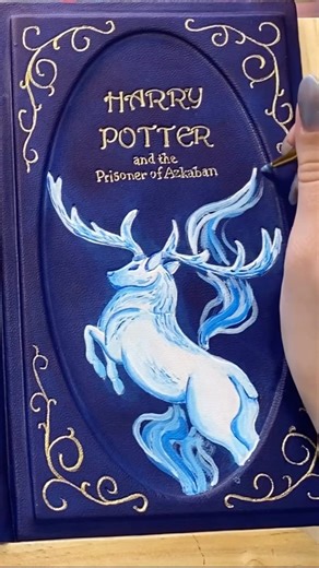 I’m rebinding the Harry Potter series into leather bound books! |DIY BOOKBINDING| #painting #fantasy