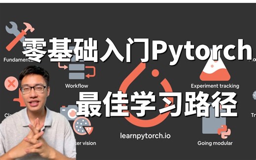 零基础入门Pytorch最佳学习路径：Pytorch深度学习基础快速入门教程分享，迪哥手把手教你快速掌握Pytorch框架！