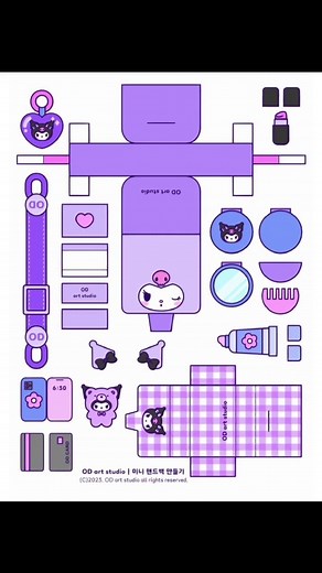 picture from od art studio , print it make a bag by yourself #sanriopapercraft #sanrio #shorts