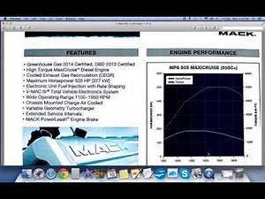 2015 MACK MP8 505C+ ENGINE SPECS