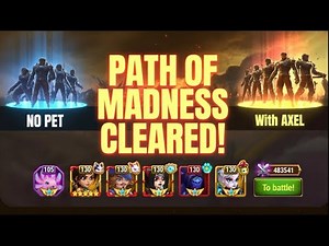 Hero Wars Campaign Chapter 14 "Path of Madness" Cleared | No Pet & With Axel | Under 450K Power