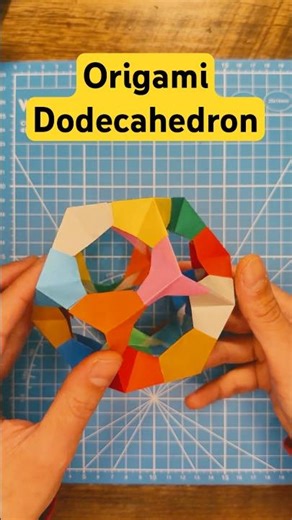 Origami Dodecahedron #geometry #craft