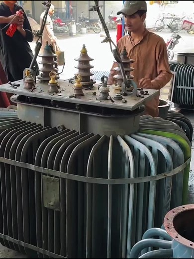 Repair Process of a Burnt Electric Transformer