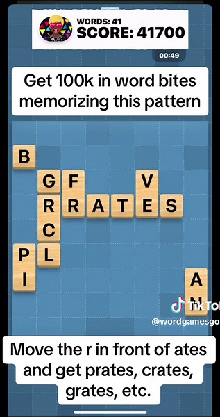 EASY 100K Word Bites Trick #imsggames #imsg #gamepigeon #anagrams #wordhunt #wordbites #pool #8ballpool #darts #fyp #fypシ