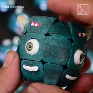 413K views · 1K reactions | This artist breaks apart Rubik’s Cubes and turns them into cartoon-like characters  Check out his channel here: https://bit.ly/2z9qS98 | In The Know | Facebook