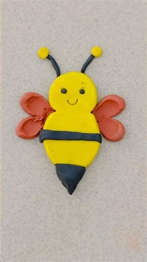 Amazing Clay Honey Bee 🐝 | Cute Mini Bee Making |#clayart #craft #diy #clayvideo #claytutorial #bee