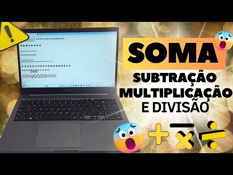 COMO DIGITAR O SINAL DE SOMA (+), SUBTRAÇÃO (-), MULTIPLICAÇÃO (*) E DIVISÃO (/) NO NOTEBOOK SAMSUNG