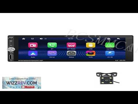 Car Radio Stereo 6.9in Touch Screen MP5 Multimedia Player BT USB W 4LED