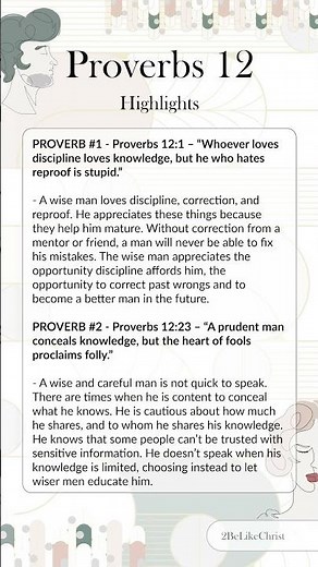 Proverbs 12 Explained in 1 Minute... #biblestudy #proverbs #proverbs12 #bookofproverbs