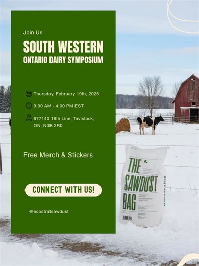 Mark your calendars! 🗓️ We’ll be at the @swodsdairy in Woodstock on Feb 19th, 2026. The Details: 📍 Woodstock Fairgrounds (875 Nellis St) 🕘 9 AM - 4 PM 🎁 Free Merch & Stickers while they last! Drop a 🐮 if we’ll see you there! #OntAg #DairyFarmers #WoodstockFairgrounds