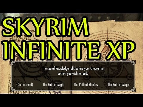 Skyrim Infinite XP GLITCH! Level 81 in 5 mins Oghma Infinium Exploit for 360/PS3/PC