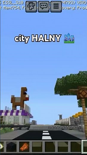 City HALNY in Minecraft #minecraftshorts #mimecraftbuilding #halny