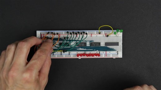 【用面包板制作8-bit计算机】【21】RAM module build - part 2 生肉