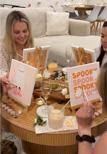 Spooky Halloween Paint & Sip Ideas for Girls Night