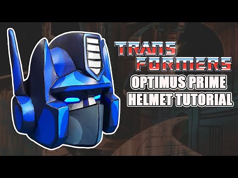 Optimus Prime Helmet - Cel Shading Paint Job - Transformers G1