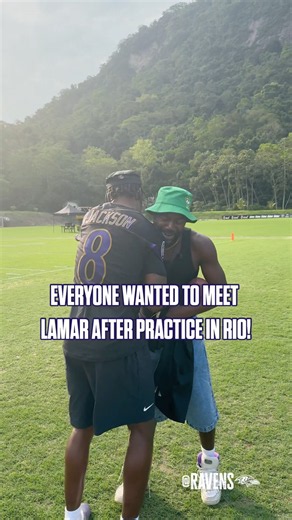 Lamar Jackson is a star in Brazil. #ravens #nfl #football